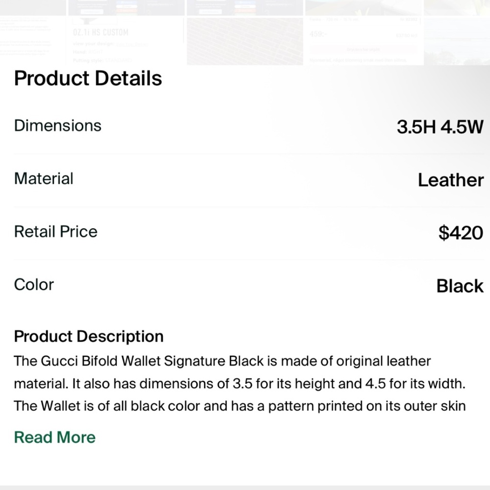 Gucci Sunglasses & Gucci Bifold Wallet - Picture 4 of 5